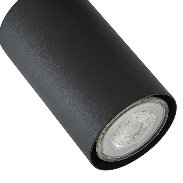 Schwarze Deckenleuchte für Innenräume