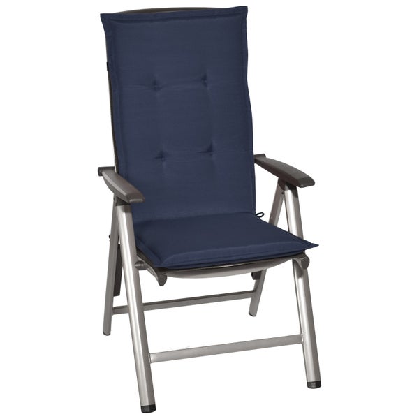 Beautissu Loft HL Hochlehner 120x50x6cm Dunkelblau (6tlg)