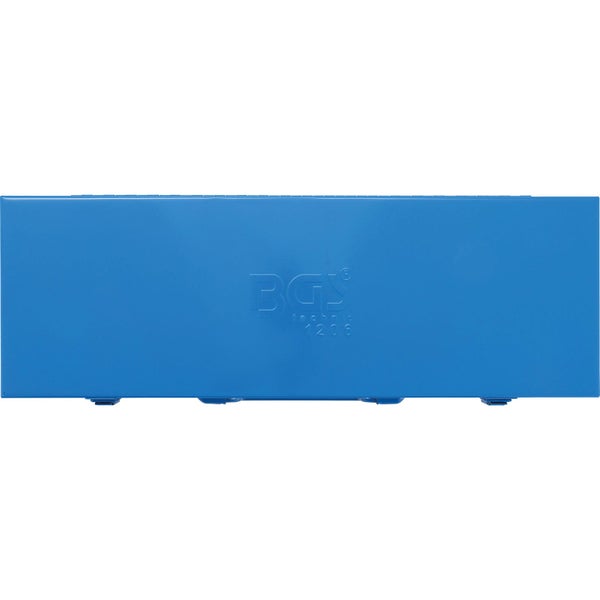 Blaue Metall-Werkzeugkiste mit BGS Technic Logo und der Modellnummer 1206.
