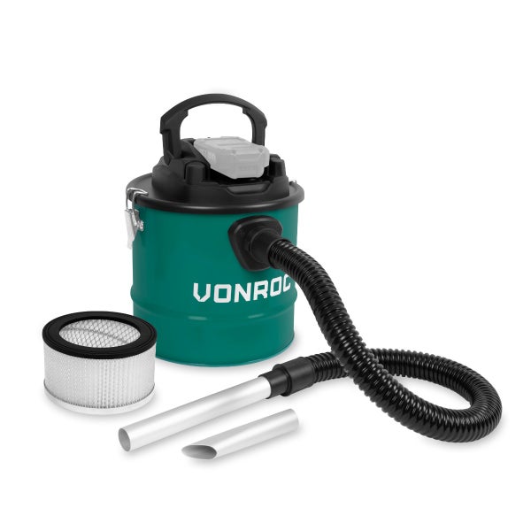 VONROC Aschesauger 20V - 12L Tank | Exkl. Akku und Schnellladegerät