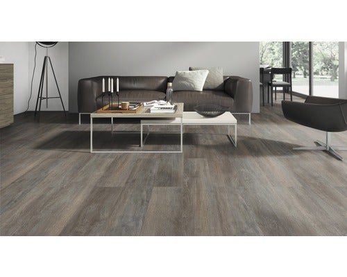 Laminat 8.0 Eiche gebuerstet grau braun