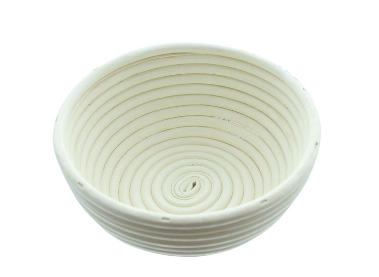 FRANK FLECHTWAREN | Gärkorb Bread, rund, RATTAN, METALL, Ø 18 x 8 cm