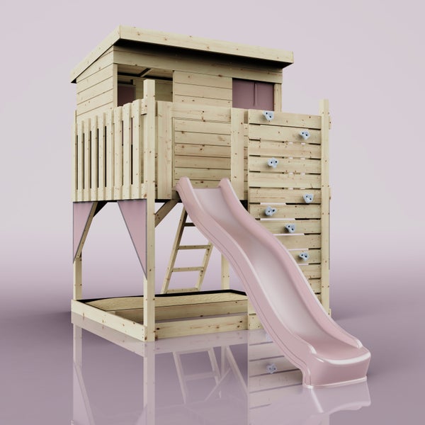 OutdoorToys Stelzenhaus Polarstern aus Holz in Rosa