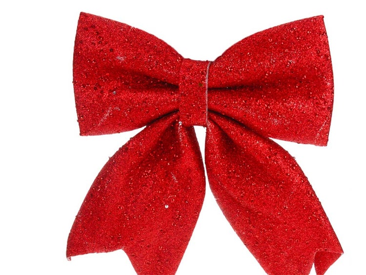 Dekorativer Schleife mit Glitzer