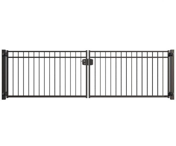 Doppeltor aus Metall für den Außenbereich