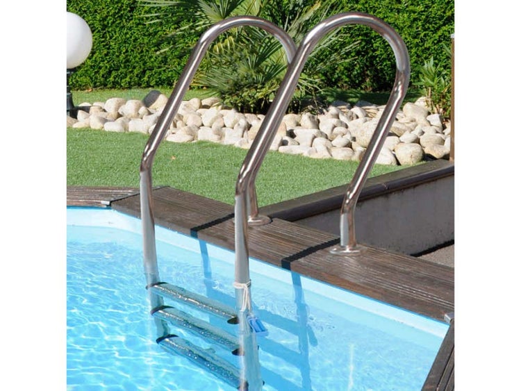 Gre Pools Gartenpool Lanzarote Pool aus Holz in natur imprägniert