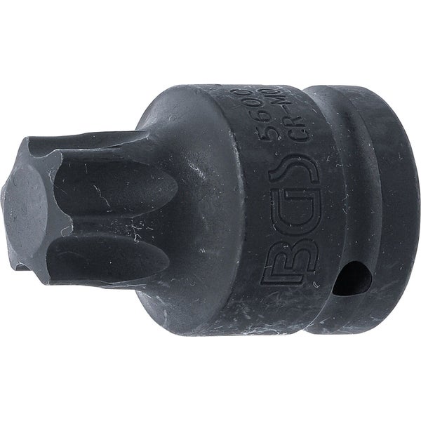 BGS Kraft-Bit-Einsatz Antrieb Innenvierkant 20 mm (3/4) T-Profil (für Torx) T100 - 5600
