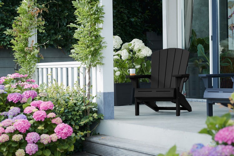 Keter Adirondack Troy wetterfester Gartensessel in Anthrazit