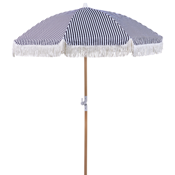 Sonnenschirm 150 cm MONDELLO Schwarz / Weiß