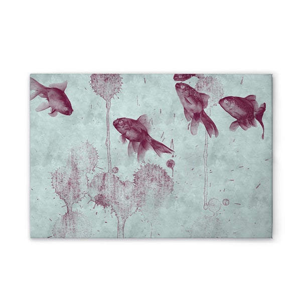 Dekorative Leinwand mit Goldfischmotiven