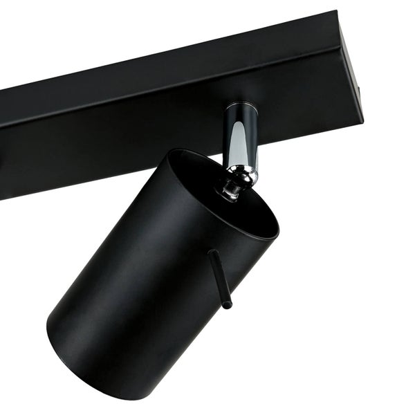 Schwarzer Strahler für die Deckenmontage