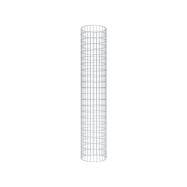 Gabionensäule Durchmesser 42 cm, MW 5 x 10 cm rund - Höhe: 2,20 m