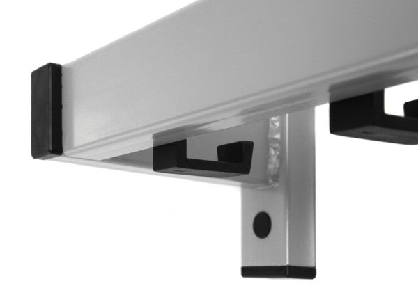 PROREGAL Wandgarderobe Mit 10 Haken Grau