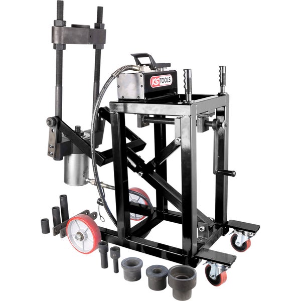 KS TOOLS Achsschenkelbolzen-Presse 75t mit Hülsen-Satz 29tlg. - 460.3620
