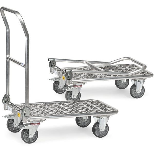 Fetra ESD Klappwagen Alurohrwagen Aluplattform 900x600mm Ladefläche