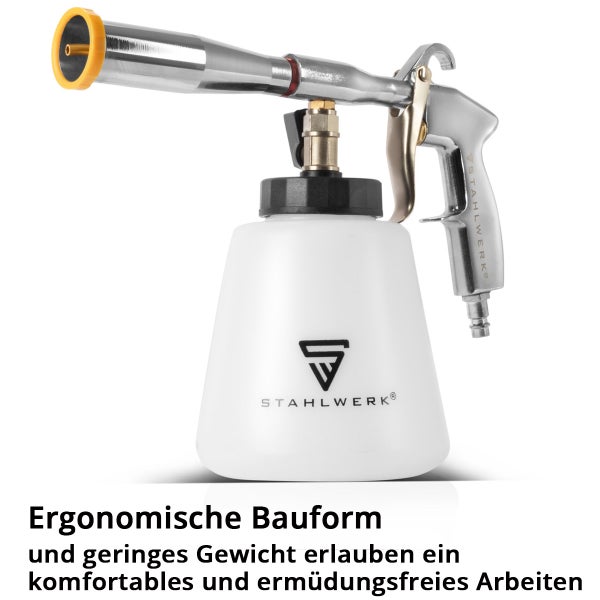 STAHLWERK Druckluft-Reinigungspistole RP-92 ST Set mit 5 Liter Universalreiniger
