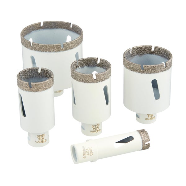 Fliesenbohrer Set mit Diamantbohrkronen in Aufbewahrungskoffer