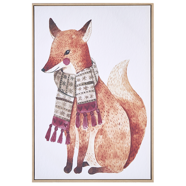 Canvas MUCCIA Tiermotiv 63 x 99 cm Braun