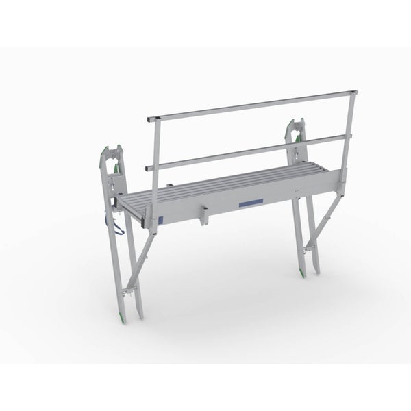 Aluminium-Gerüst mit Geländer für sicheres Arbeiten in der Höhe