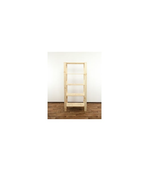 PROREGAL Holzregal Woodland HxBxT 166,4 x 80 x 50 cm Fachlast 120 kg 5 Fachboden Kiefernholz Natur