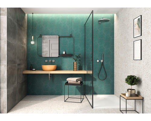 Hexagon Fliese Pamesa Mayfair Sechseck vert 19,8x22,8x1 cm