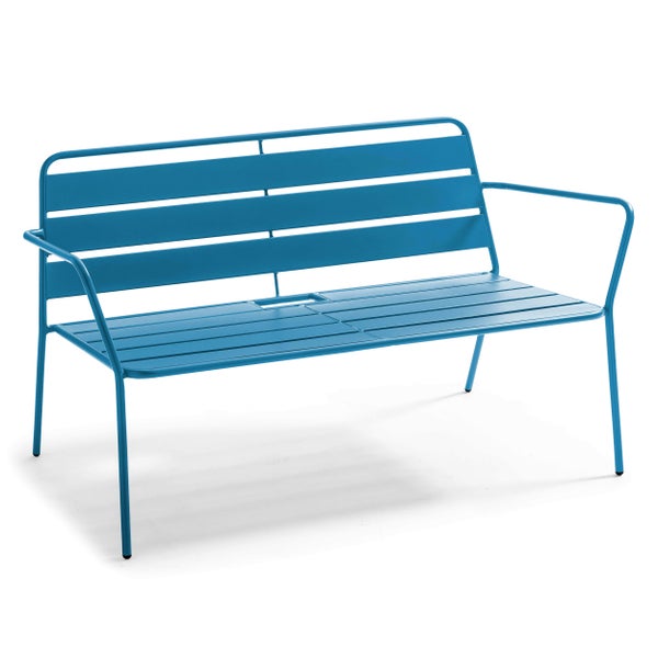 Gartensofa aus Metall, Palavas 130 x 70 x 76 cm - Oviala