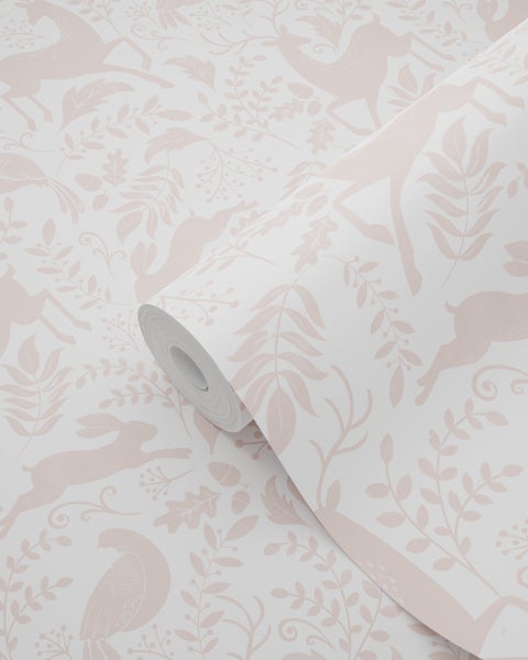 Tapetenrolle mit Waldtier- und Pflanzenmuster