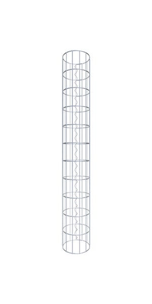 Gabionensäule Durchmesser 22 cm, MW 5 x 10 cm rund - Höhe: 1,10 m