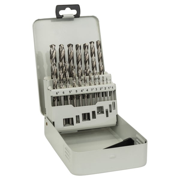 Bosch Metallbohrer-Set HSS-G, DIN 338, 135°, 19tlg., 1 - 10 mm, Metallkassette - 2607018726
