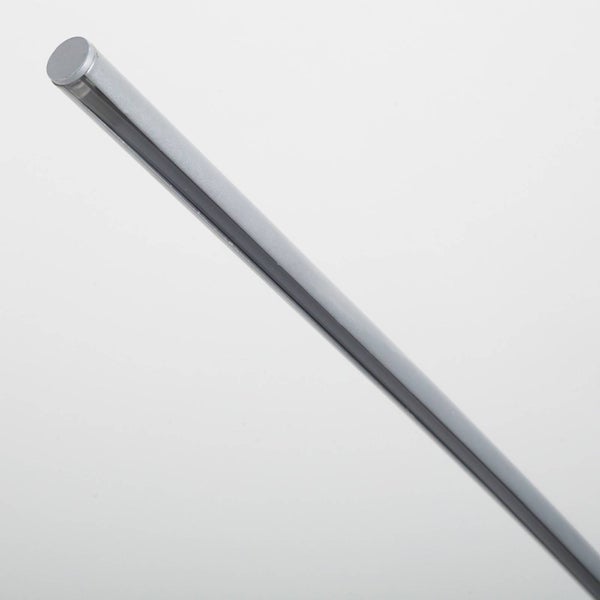 Rundstange aus Metall mit glatter Oberfläche und flacher Endkappe.