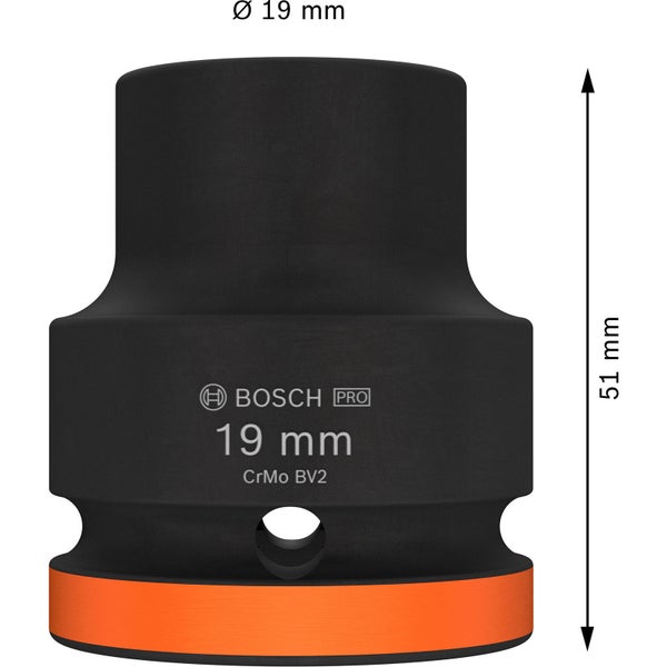 Bosch PRO Impact Socket 3/4 19 mm Standard - 2608003058