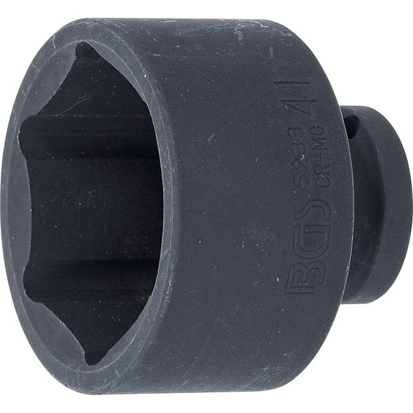 BGS Kraft-Steckschlüssel-Einsatz Sechskant Antrieb Innenvierkant 12,5 mm (1/2) SW 41 mm - 5233
