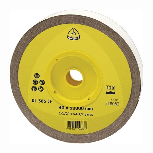 KLINGSPOR Schleifgeweberolle KL 385 JF 50 m x  50 mm Körnung 100 - 218098