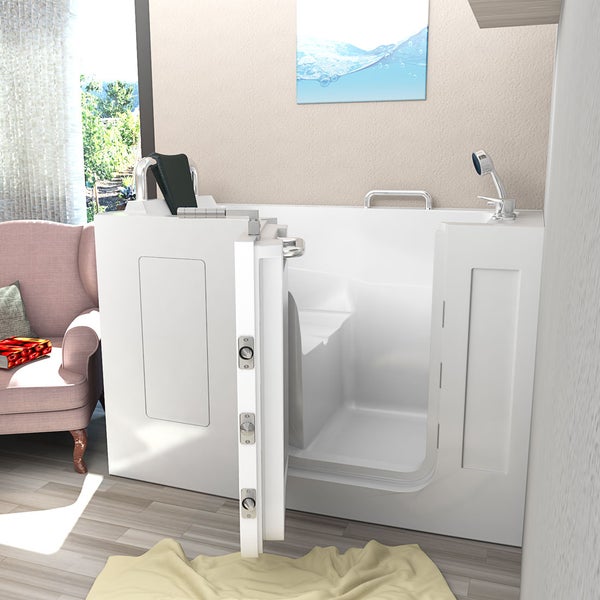 Sitzbadewanne Senioren Wanne mit Tür S07-C-L 140x76cm