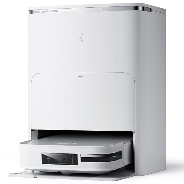 Nass-Trocken-Saugroboter ECOVACS DEEBOT X2 OMNI White, 8000PA, smarte Reinigungsstation, Mopp-Hebefunktion, Dual LiDAR