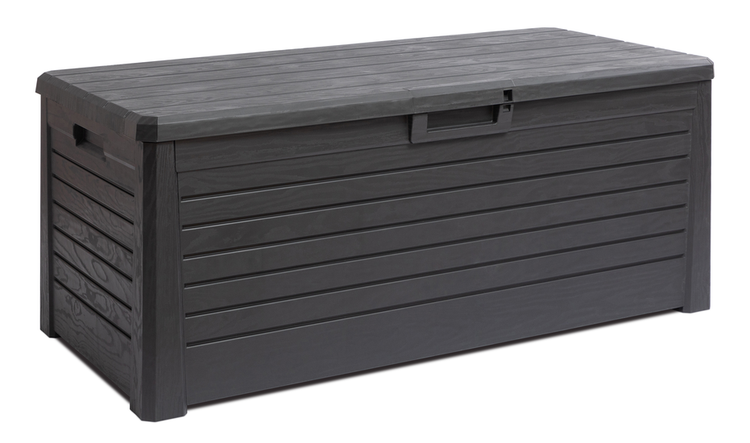 Toomax Florida Aufbewahrungsbox 550L anthrazit wetterfest für Garten und Terrasse