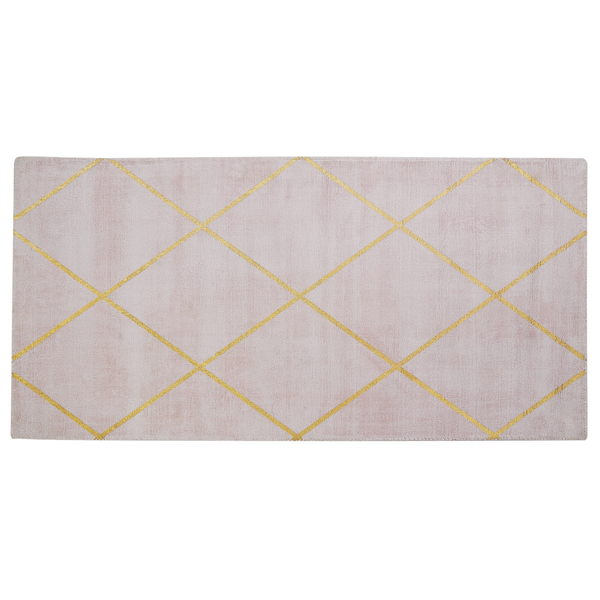 Teppich ATIKE Rosa 80 x 150 cm Viskose