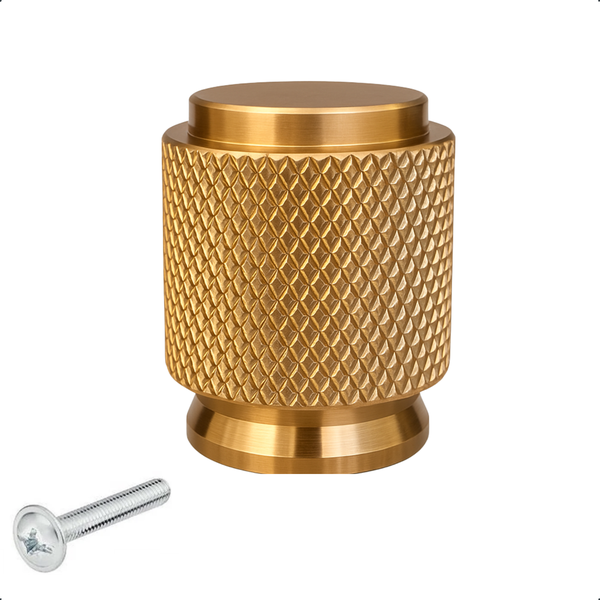 Schrankknopf / Möbelknopf Dodge Gold 10 Stück