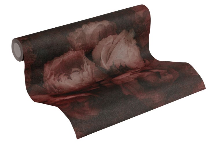 Nahaufnahme einer Tapete mit Blumenmuster