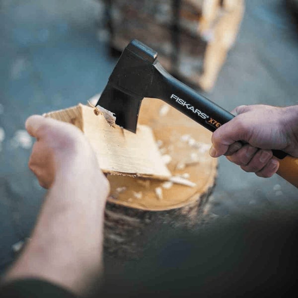 Fiskars Universalaxt »Spaltaxt 35cm X7, inkl Klingen & Transportschutz, Axt zum Holz Hacken«, 640 g, 35,50 cm Länge