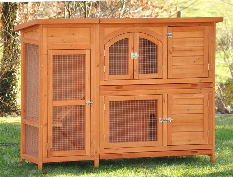 Hasenstall Kaninchenstall XL Jumbo natur