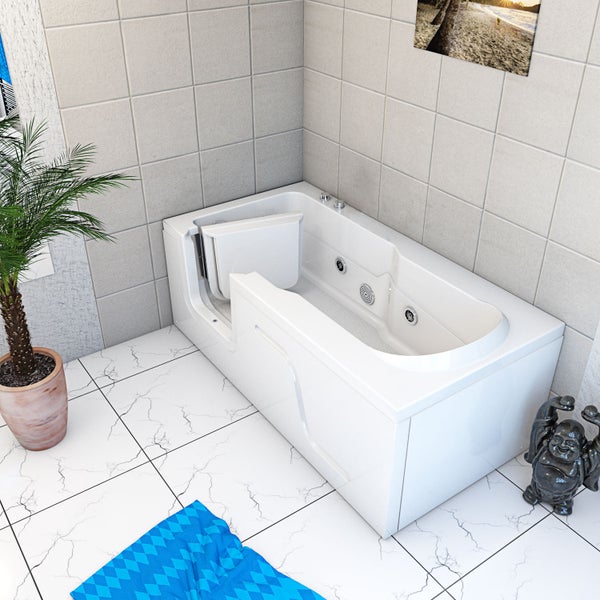 Seniorenwanne Whirlpool mit Tür S17-WP-R 75x150cm ohne Armatur