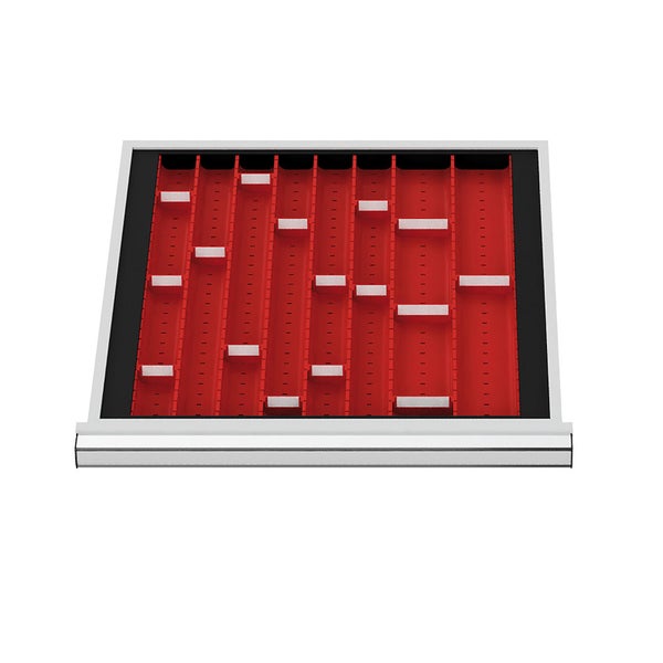 WS24 Schubladeneinteilung Muldenplatten BLH 50 mm Innenmaß 500 x 450 mm - WS24-100154