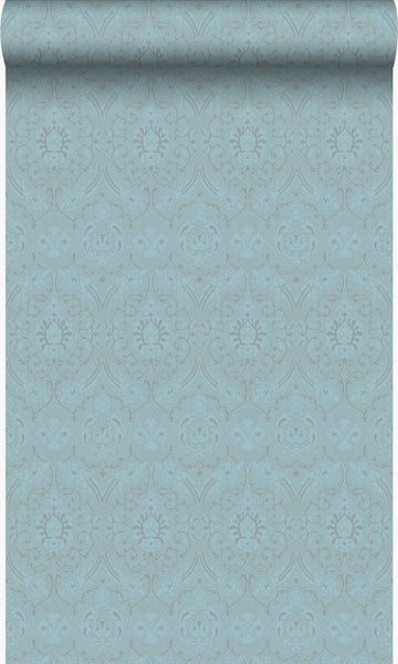 Origin Wallcoverings Tapete Ornamente Eisblau - 53 cm x 10.05 m - 346246