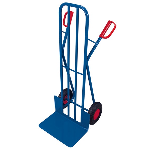 Sackkarre aus Stahl mit zwei Rädern und zwei Griffen