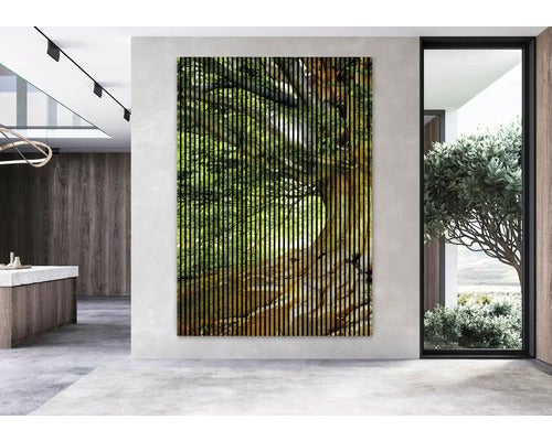 Akustikpaneel digital bedruckt Baum 1 19x1693x2400 mm Set = 3 Einzelpaneele