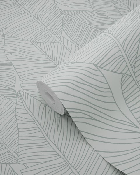 Rolle Tapete mit Blättermuster