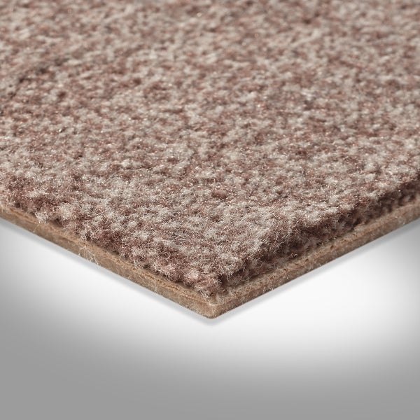 Auslegware Teppichboden in Braun Velours Teppich Meterware 500 cm Breite (Meterware)