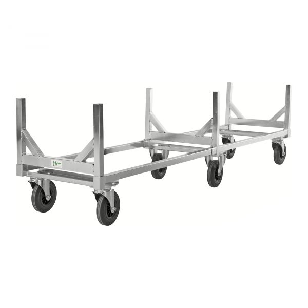 Kongamek Langgutwagen 2800x608x700mm mit 800kg Tragkraft und Gummibereifung mit Bremse