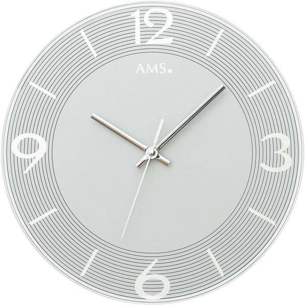 AMS 9571 Wanduhr modern Gehäusedurchmesser 30 cm